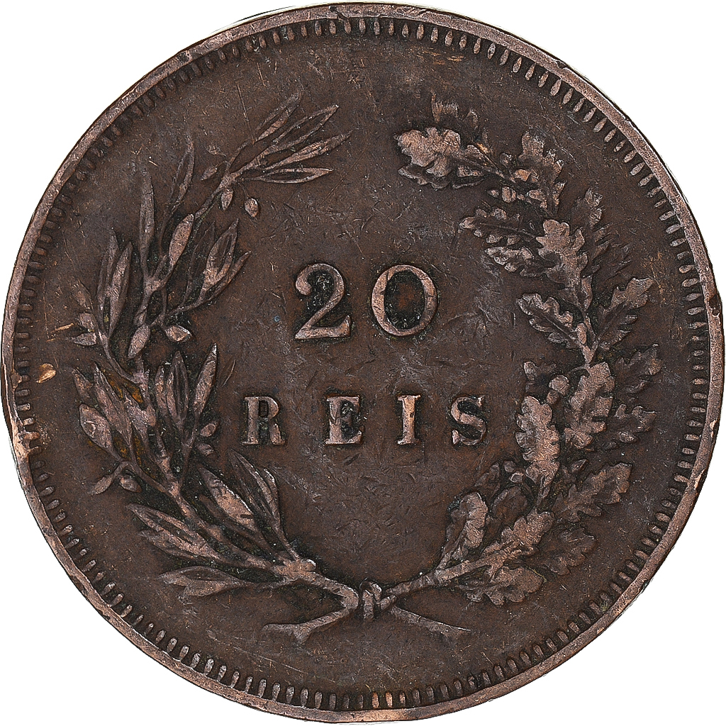 Coin, Portugal, 20 Reis, 1891