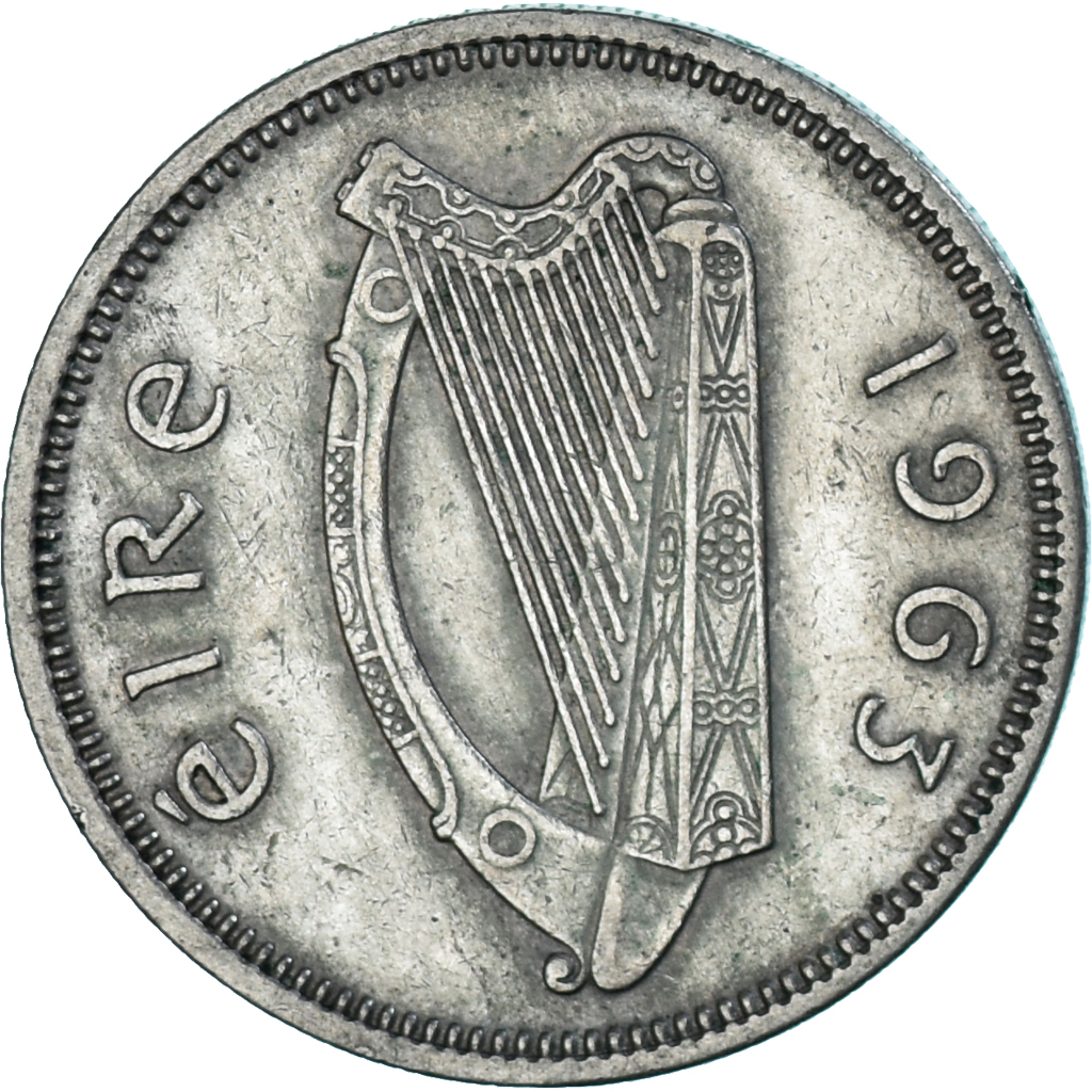 Coin, Ireland, Shilling, 1963 European Coins