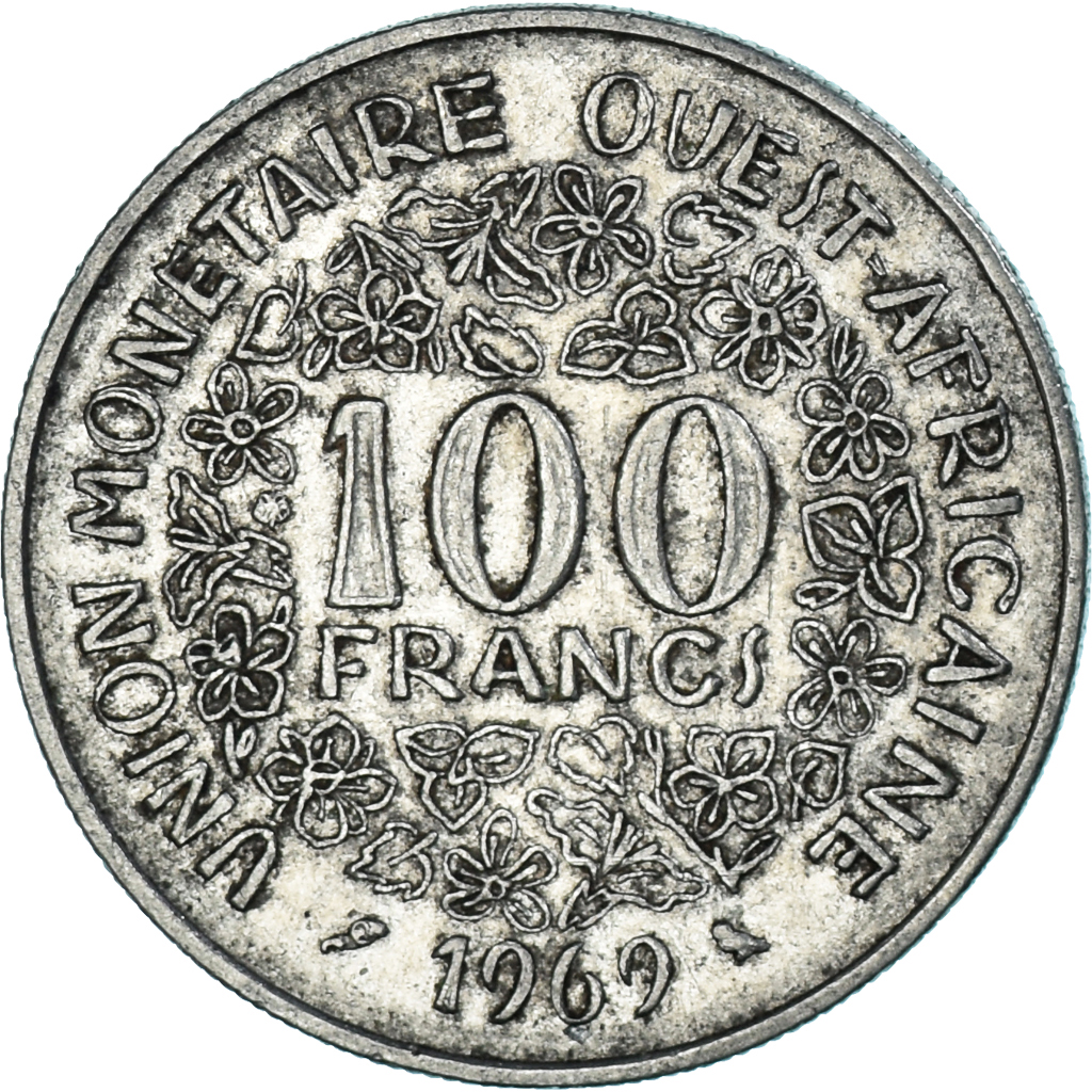 Coin, West African States, 100 Francs, 1969