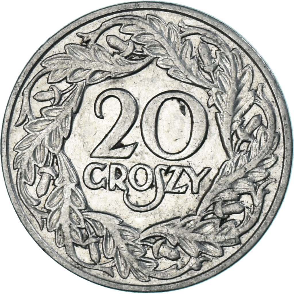 Coin, Poland, 20 Groszy, 1923