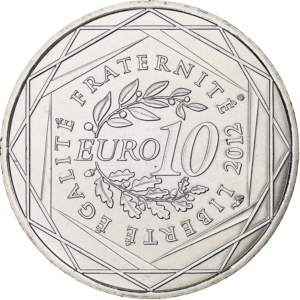 France, 10 Euro, Poitou-Charente, 2012, Silver, , KM:1883