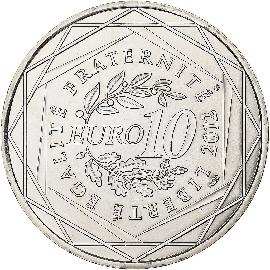 France, 10 Euro, Pays De La Loire, 2012, Silver, , KM:1881