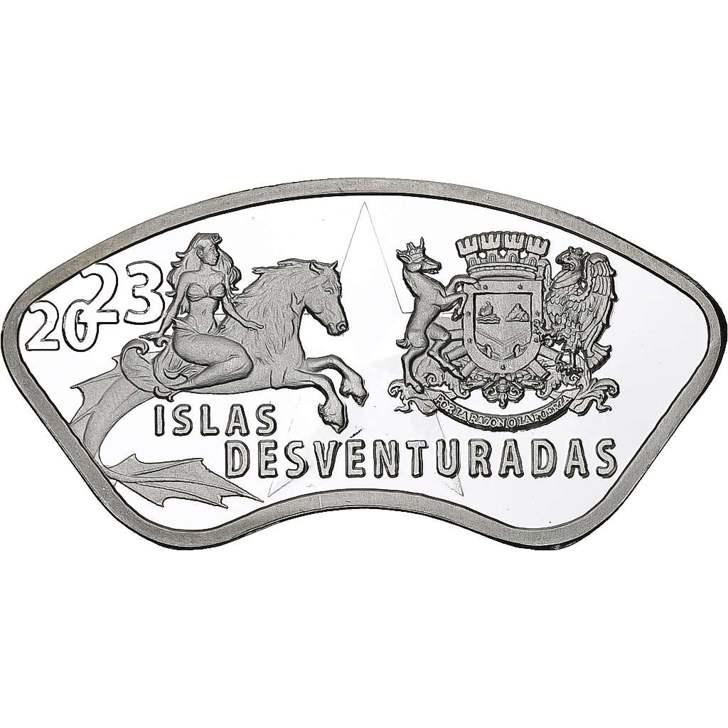 Chile, 5000 Pesos, 2023, Islas Desventuradas, Cupronickel plaqué argent