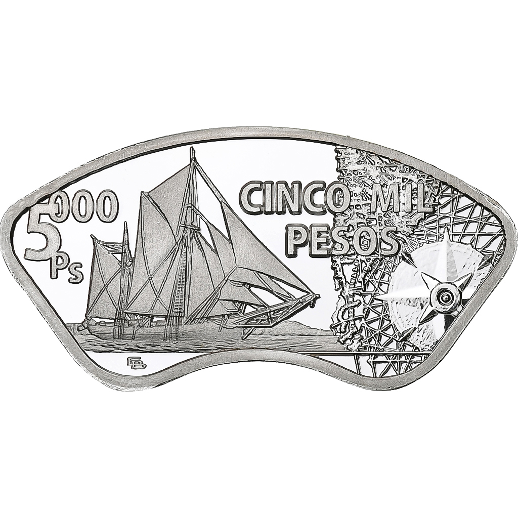Chile, 5000 Pesos, 2023, Islas Desventuradas, Cupronickel plaqué argent