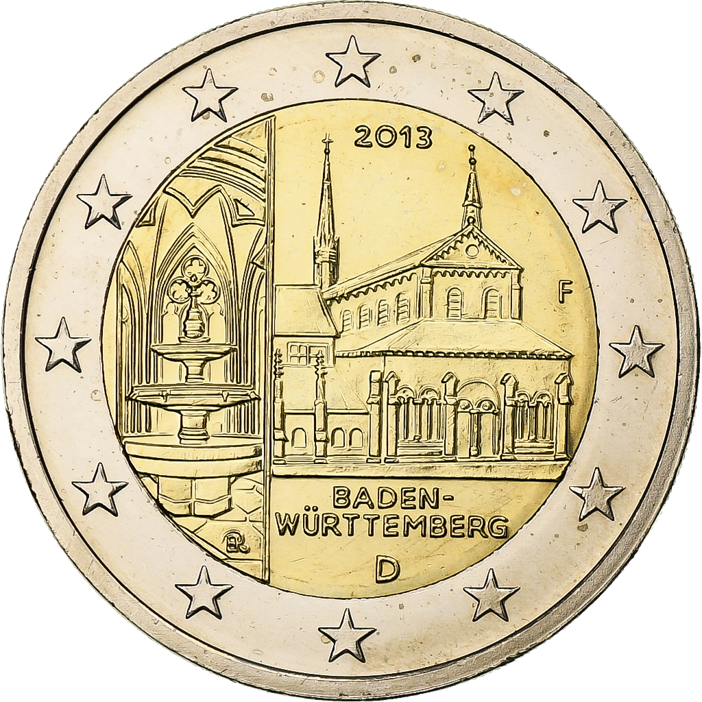 Germany, 2 Euro, Baden-Wurttemberg, 2013, Stuttgart, Bi-Metallic, , KM:314
