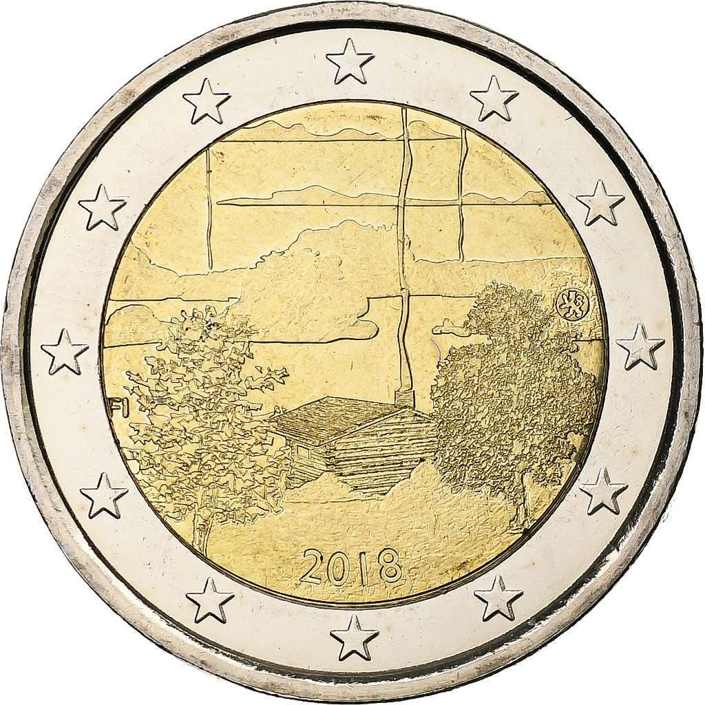 Finnland, 2 Euro, Finnish Sauna culture, 2018, Vantaa, Bi-Metallic, UNZ