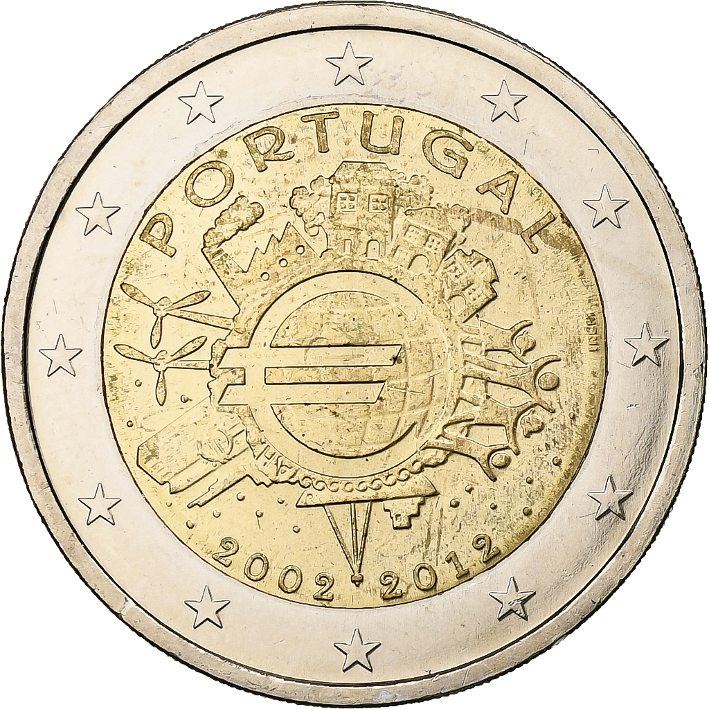 Portugal, 2 Euro, Introduction de l'euro, 2012, Lisbon, Bi-Metallic, UNZ, KM:812