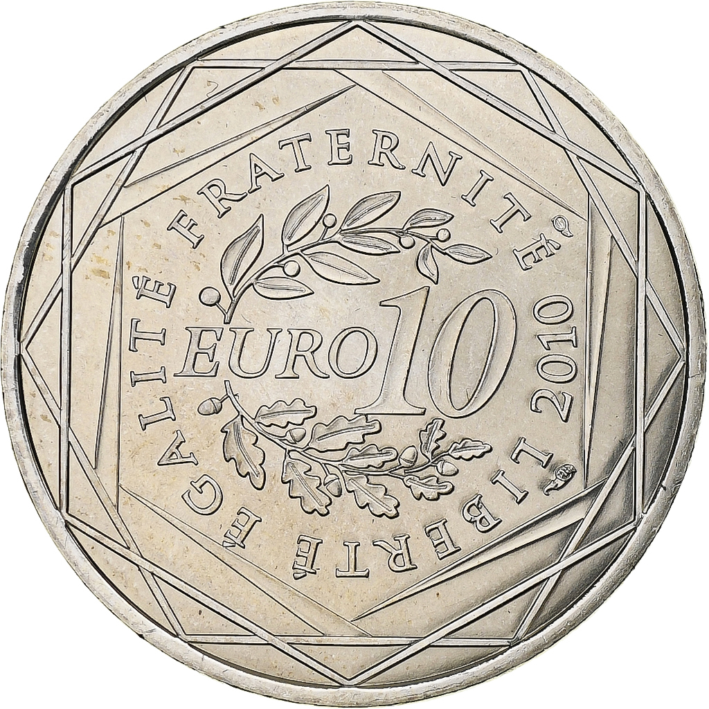 France, 10 Euro, Euros des régions, Bretagne, 2010, Silver, , KM:1648