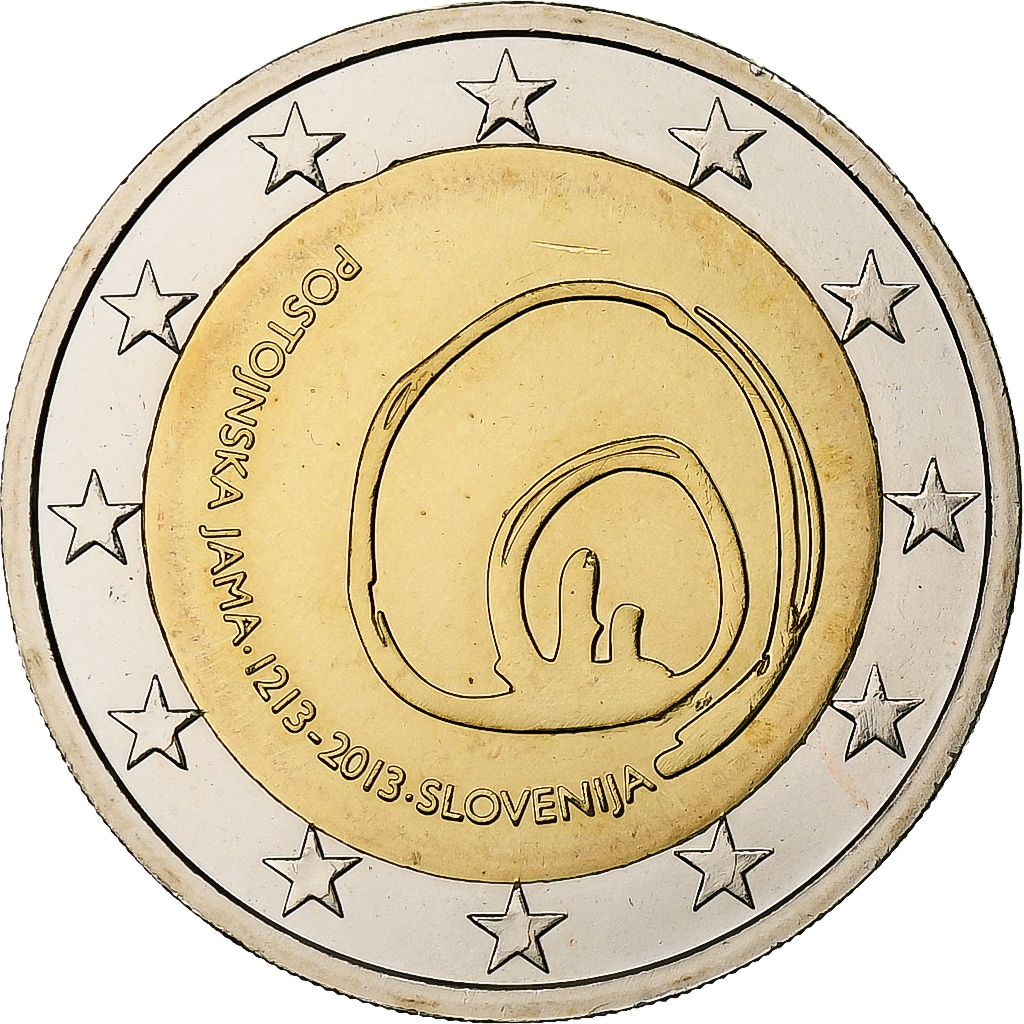 Slowenien, 2 Euro, Postojna, 2013, Kremnica, Bi-Metallic, VZ+, KM:112