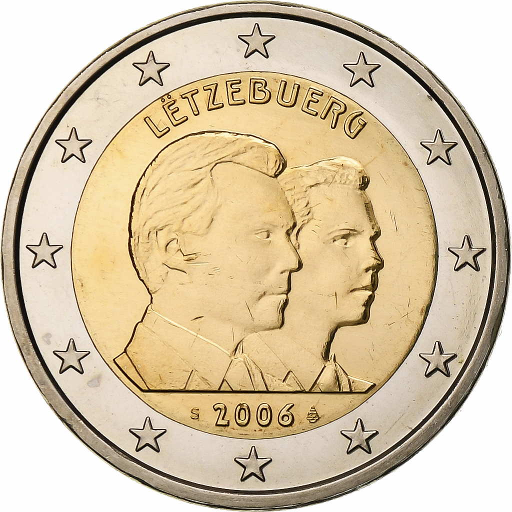 Luxemburg, 2 Euro, Guillaume, 2006, Vantaa, Bi-Metallic, UNZ