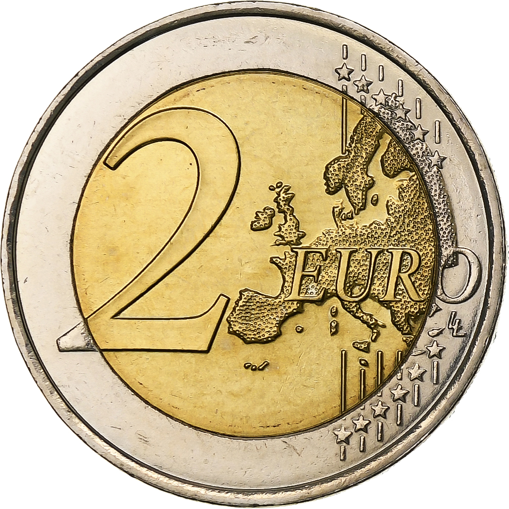 France, 2 Euro, présidence de l'UE, 2008, Pessac, Bimétallique, SPL