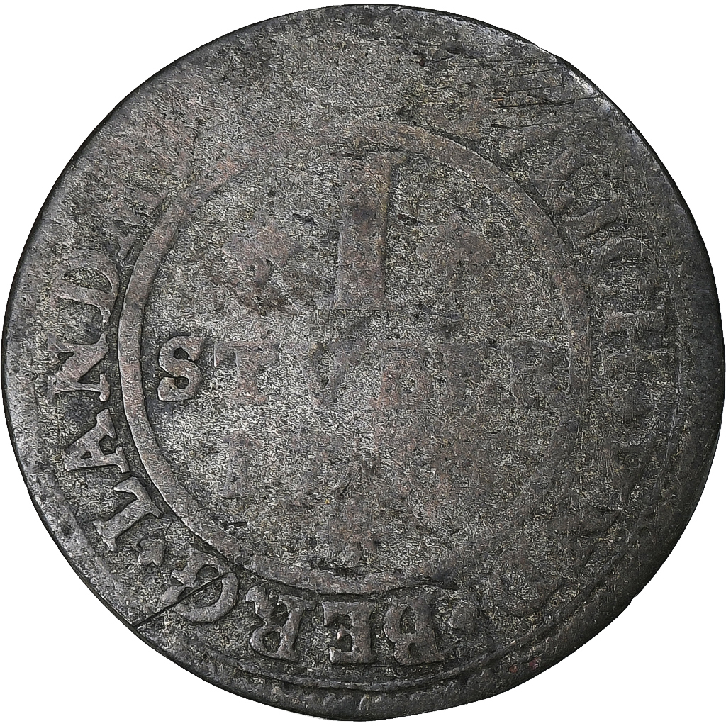 German States, JULICH-BERG, Karl Philipp, 1 Stüber, 1736-1737, Silver