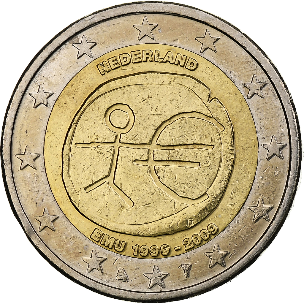 Niederlande, 2 Euro, Union économique et monétaire, 2009, Utrecht