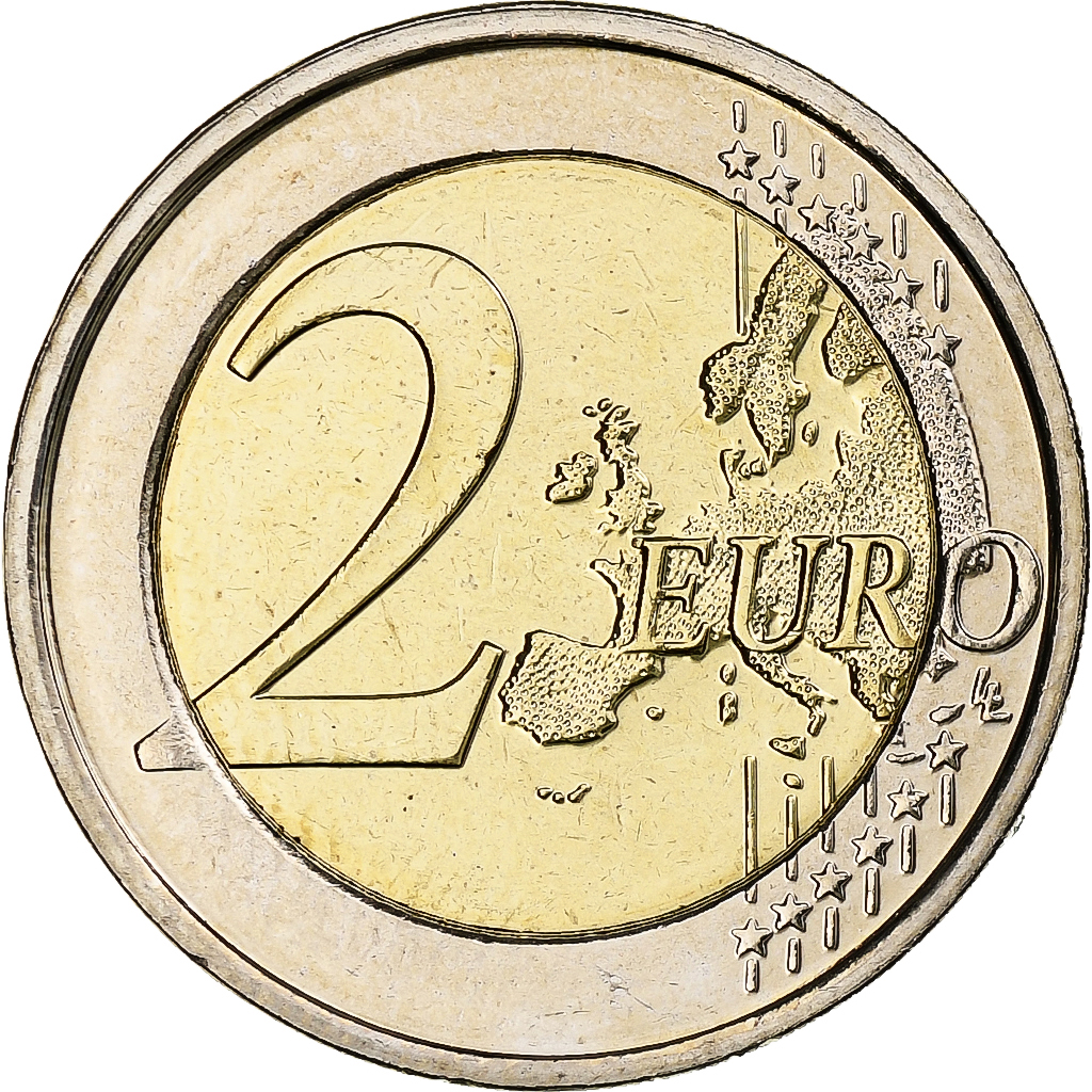 Belgium, 2 Euro, 30 ans du drapeau de l'UE, 2015, Brussels, Bi-Metallic, MS