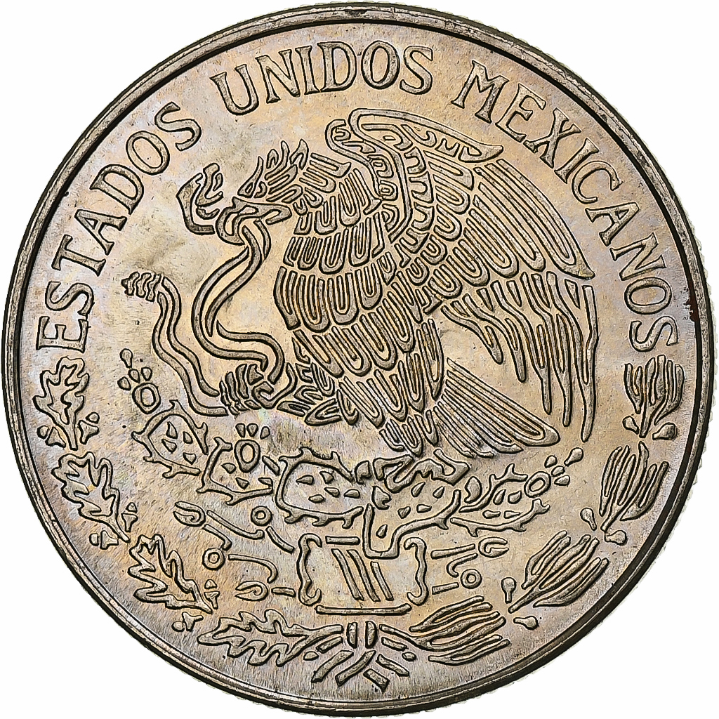Mexico, Peso, 1977, Mexico City, Copper-nickel, MS, KM:460