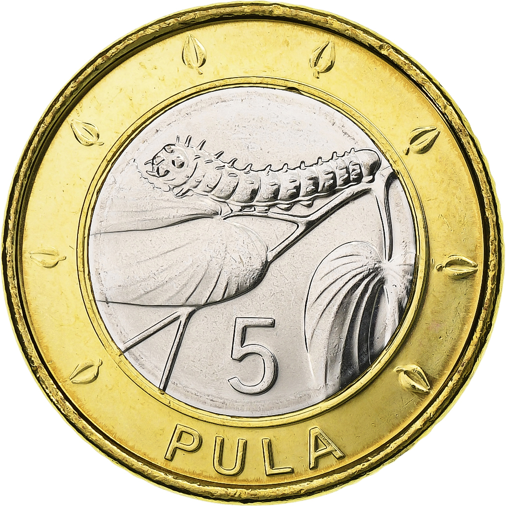 Botswana, 5 Pula, 2013, Royal Canadian Mint, Bi-Metallic, 