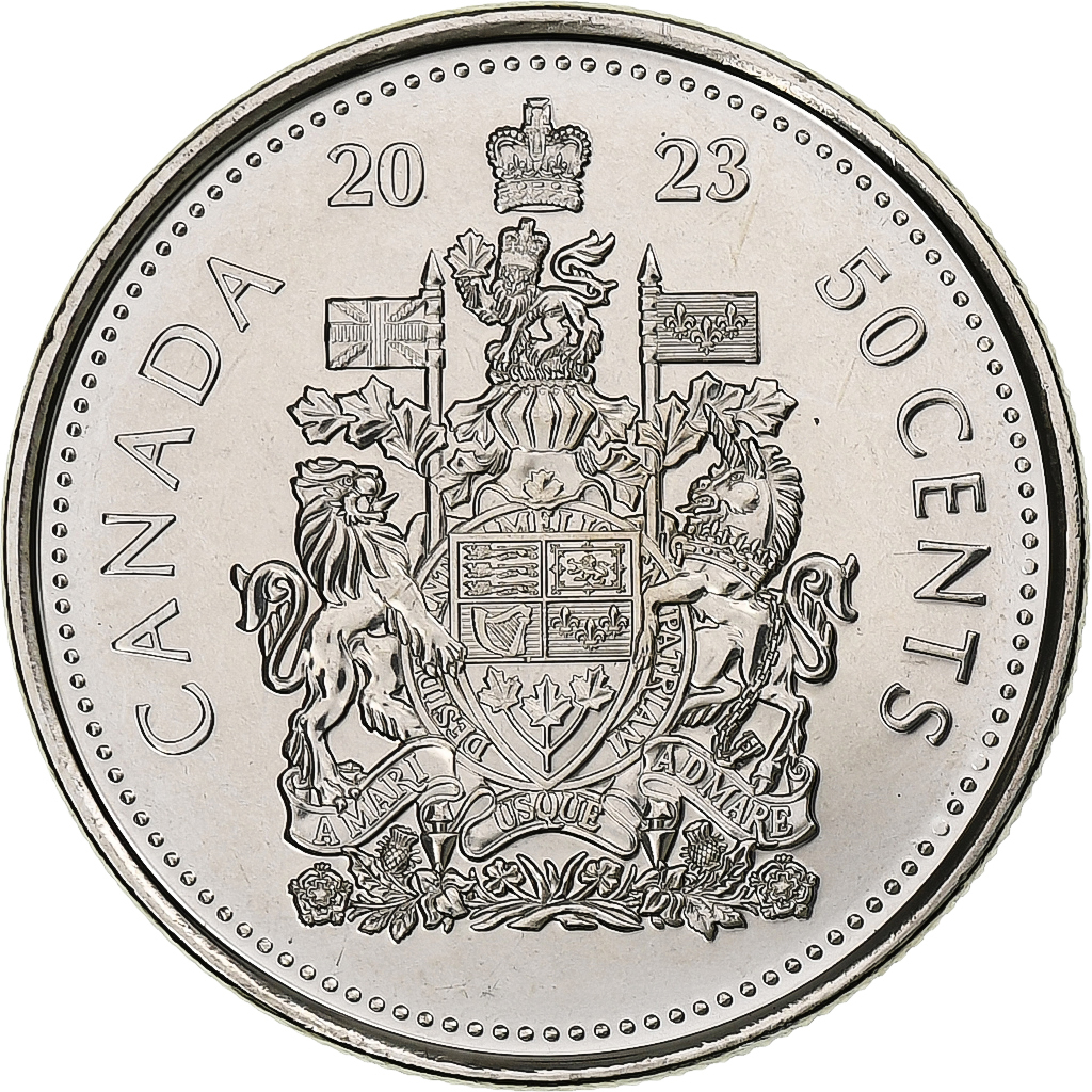 Canada, 50 Cents, 2023, Royal Canadian Mint, Nickel plated steel, 