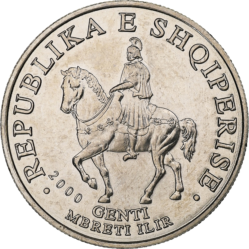 Albania, 50 Lekë, 2000, Pessac, Copper-nickel, MS