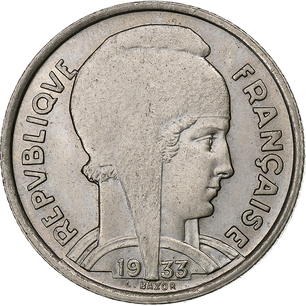 France, 5 Francs, Bazor, 1933, Paris, Nickel, , Gadoury:753