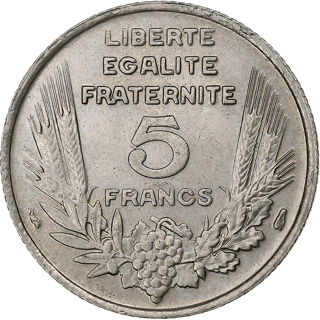 France, 5 Francs, Bazor, 1933, Paris, Nickel, , Gadoury:753