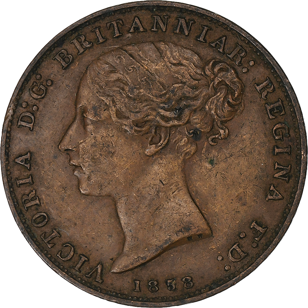 Jersey, Victoria, 1/26 Shilling, 1858, Copper, , KM:3