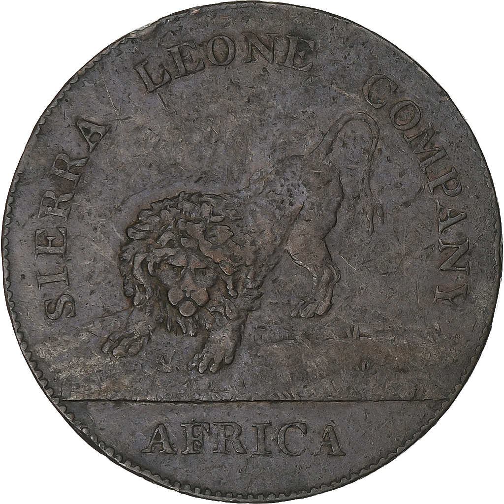 Sierra Leone, Penny, 1791, Soho Mint, Bronze, , KM:2