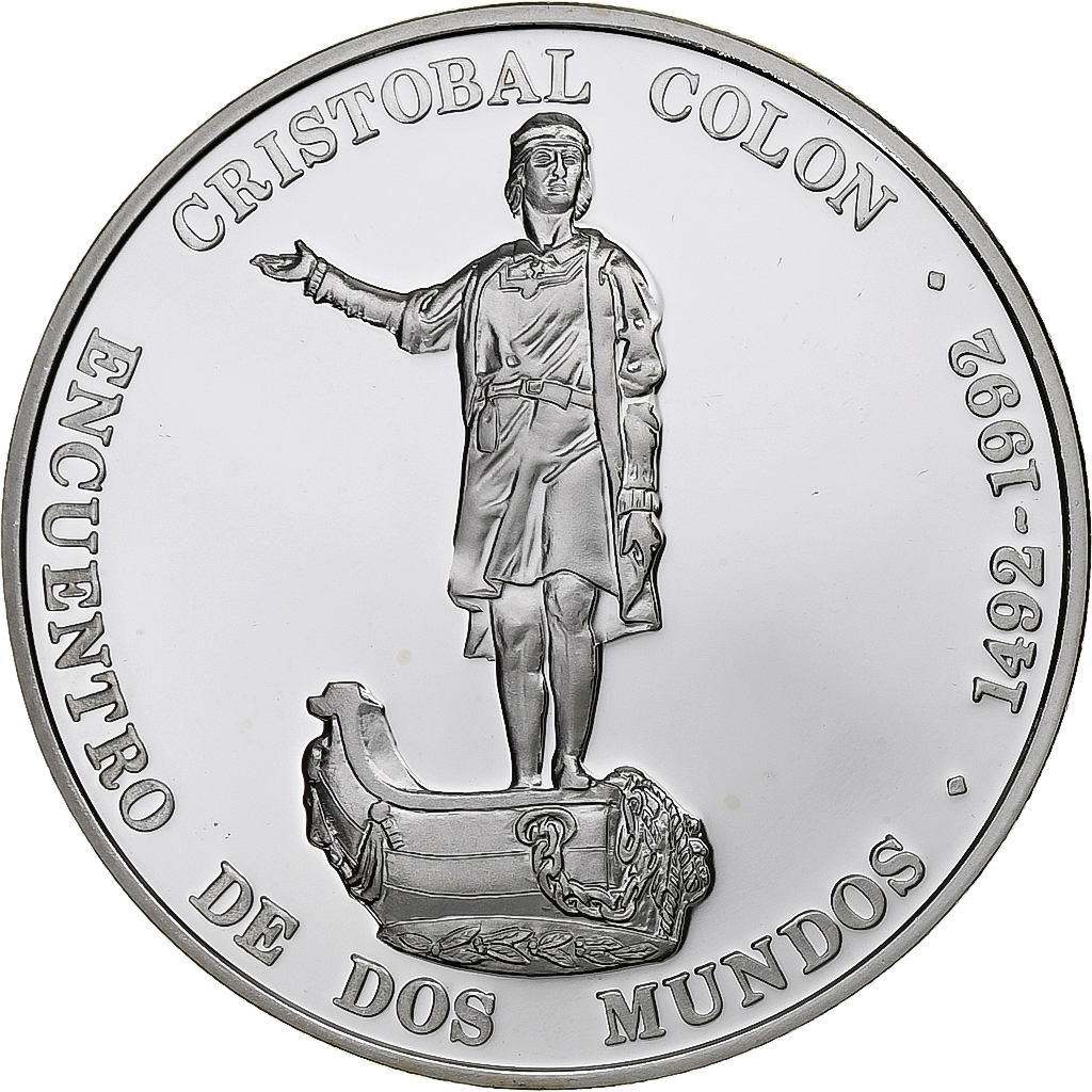 Venezuela, 1100 Bolívares, Ibero-American Series, 1991, Mexico, Silver