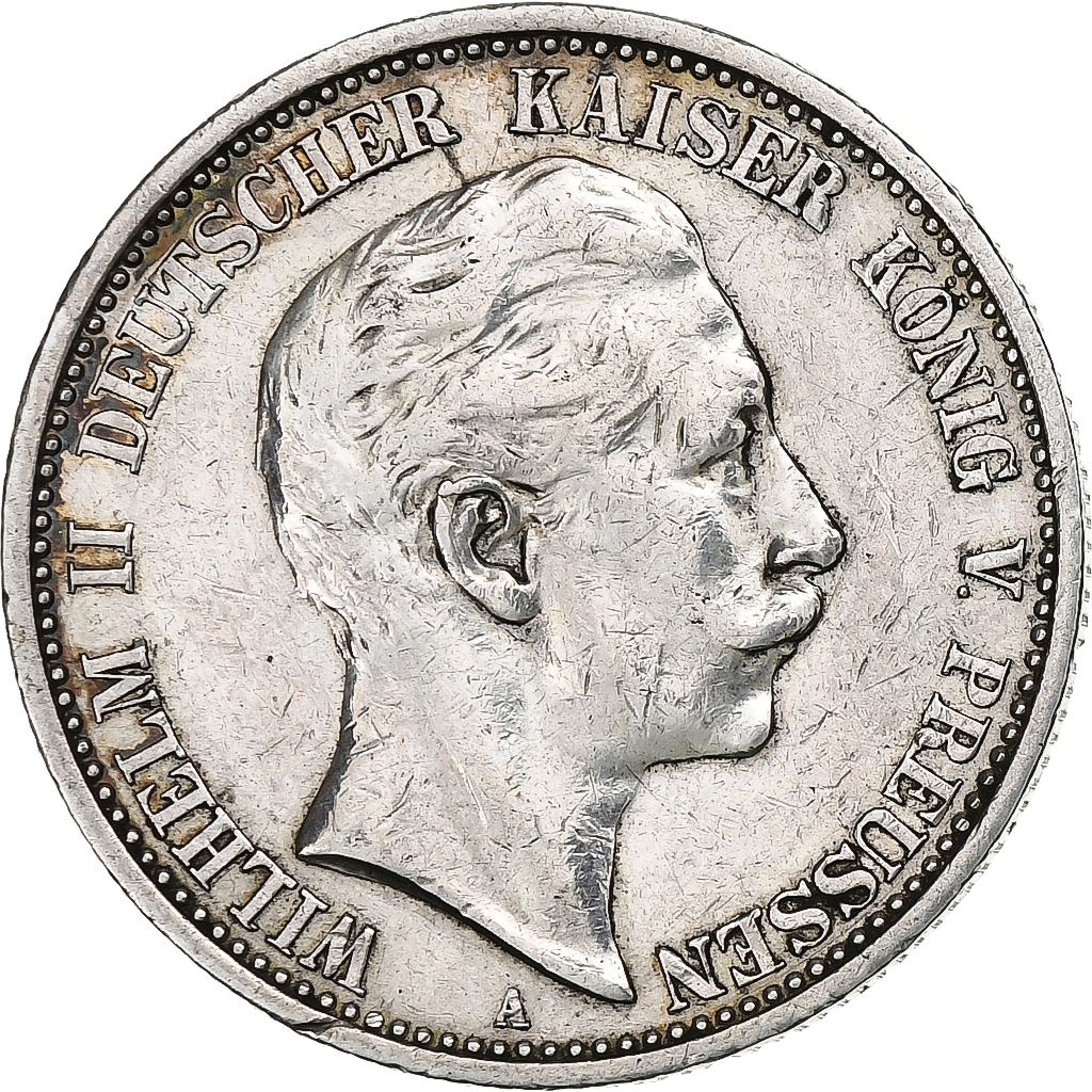 Kingdom of Prussia, Wilhelm II, 2 Mark, 1905, Berlin, Silver, , KM:522