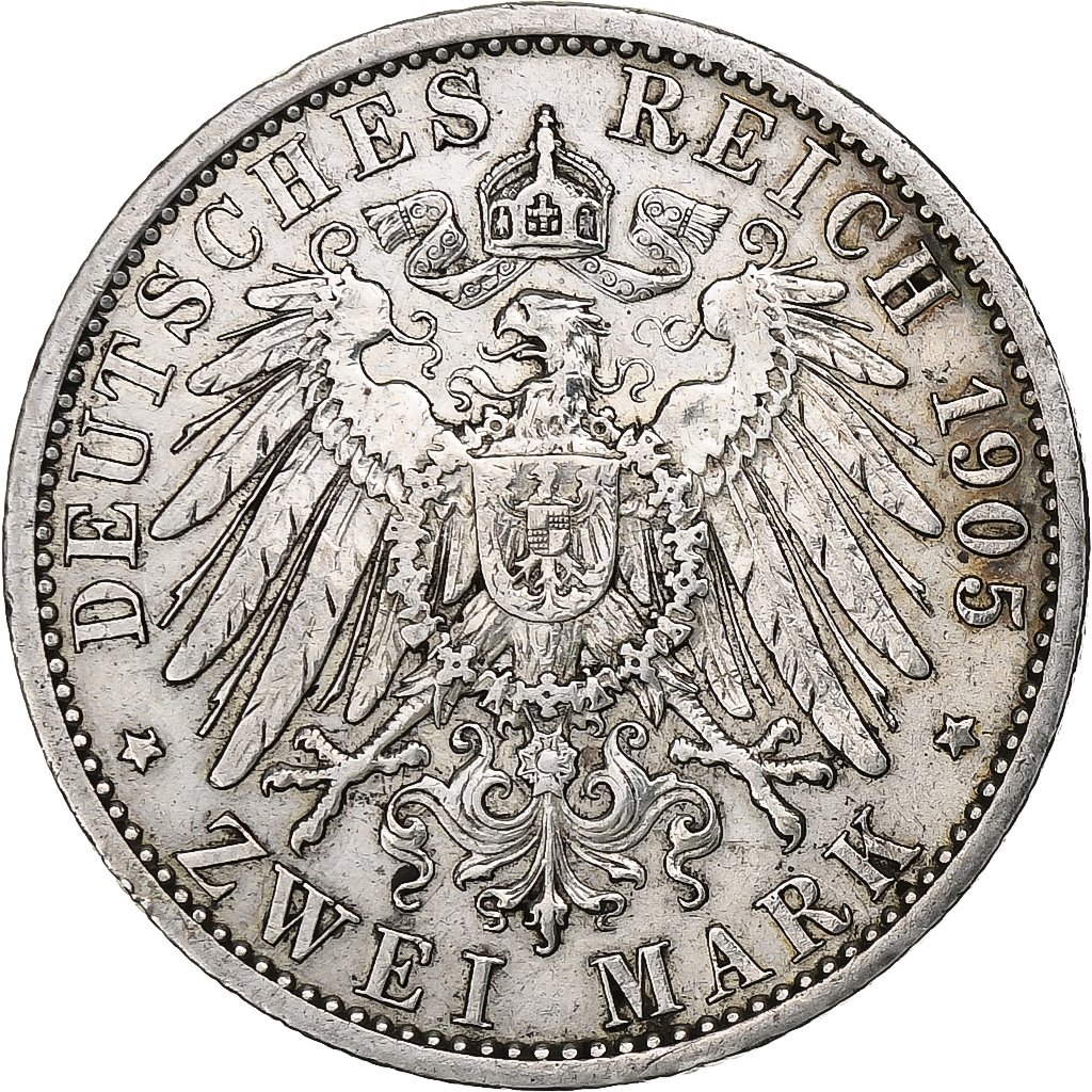 Kingdom of Prussia, Wilhelm II, 2 Mark, 1905, Berlin, Silver, , KM:522
