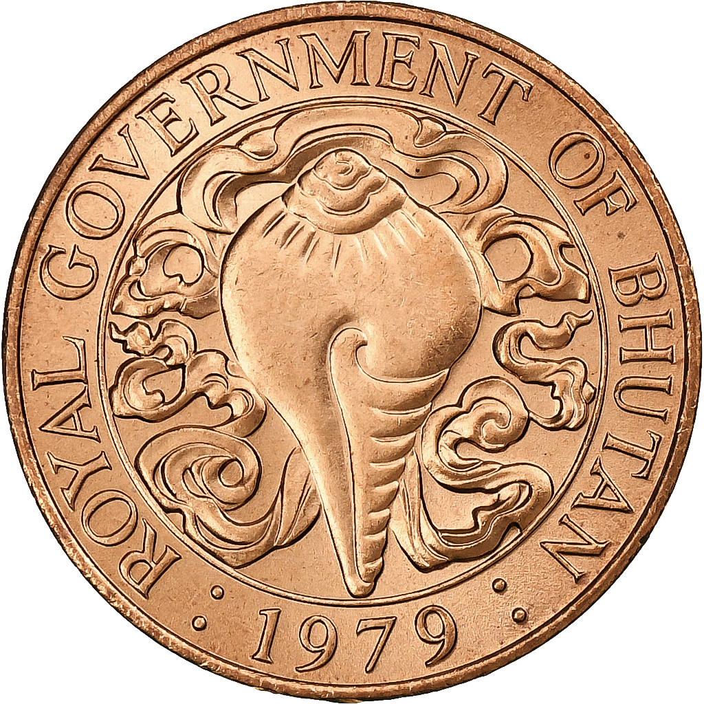 Bhutan, Jigme Singye Wangchuck, 10 Chhertum, 1979, Llantrisant, Bronze, 