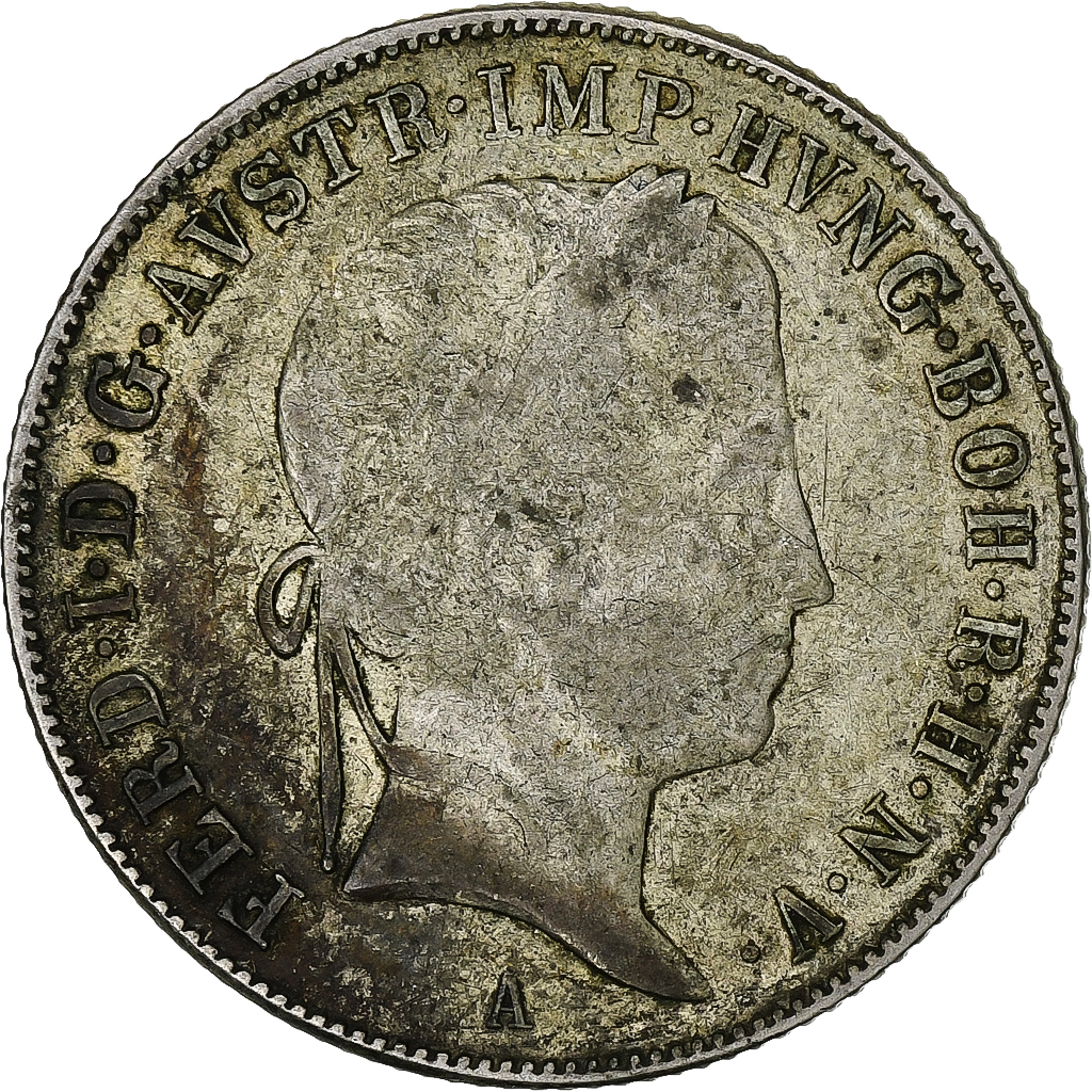 Austria, Ferdinand I, 20 Kreuzer, 1848, Vienna, Silver, , KM:2208