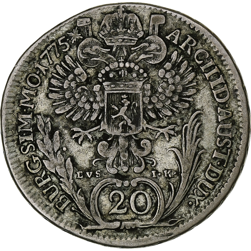 Austria, Maria Theresa, 20 Kreuzer, 1775, Vienna, Silver, 