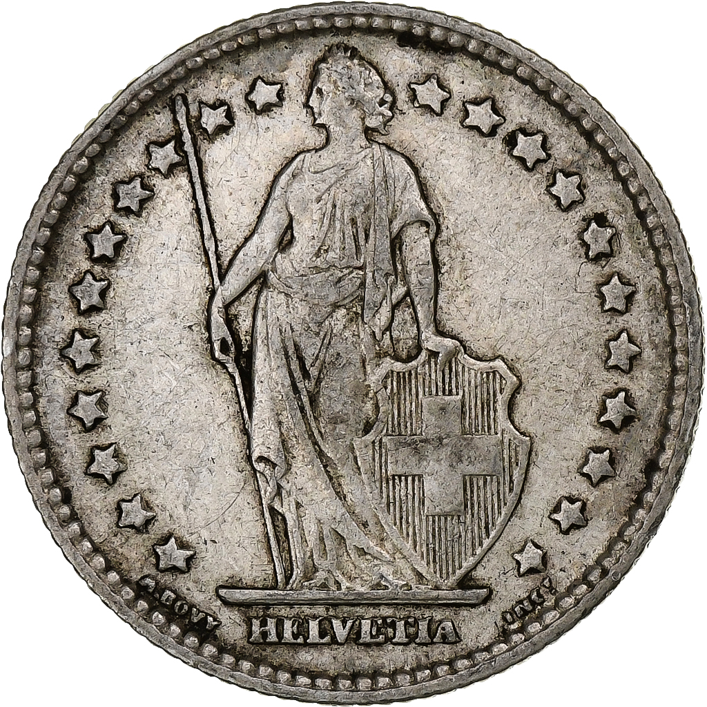 Switzerland, Franc, Helvetia, 1903, Bern, Silver, , KM:29a
