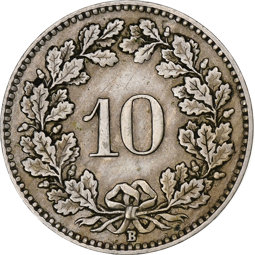 Switzerland, 10 Rappen, Libertas, 1927, Bern, Copper-nickel, , KM:27