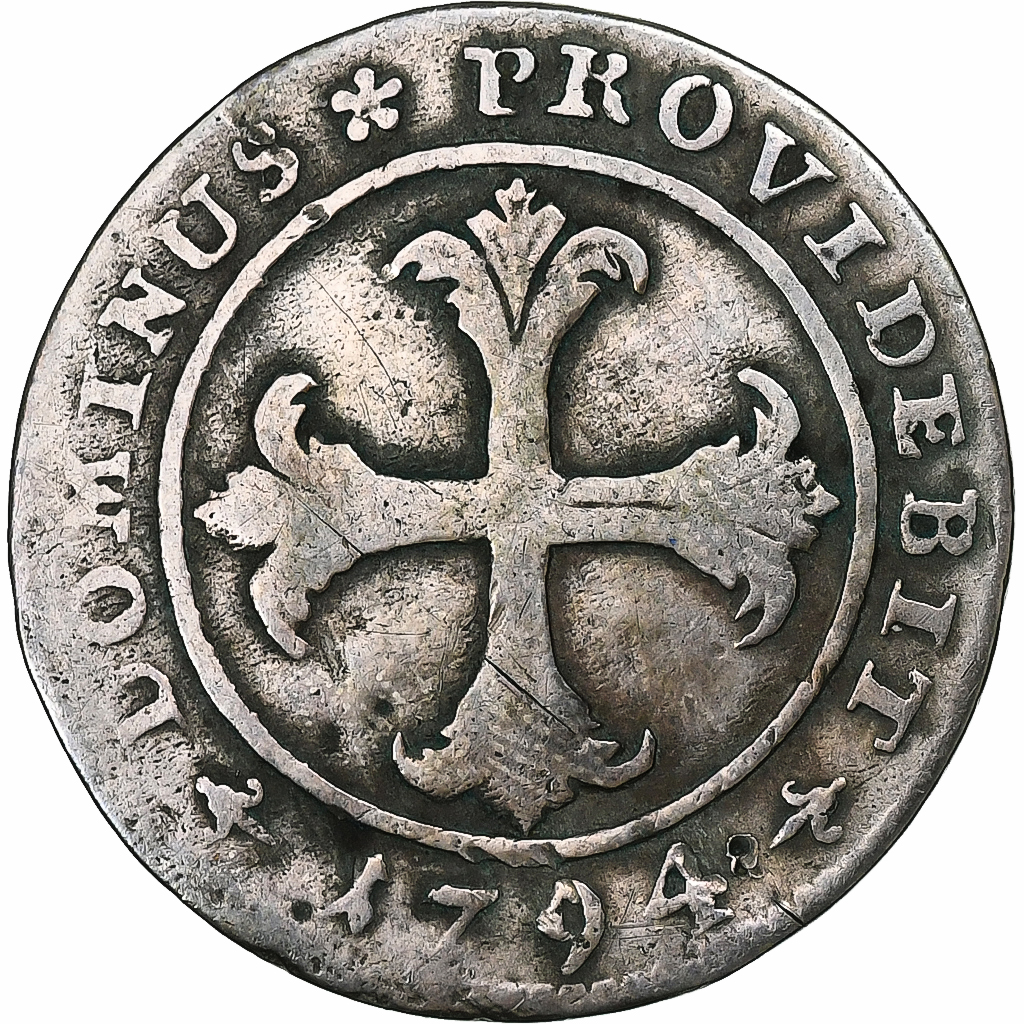 SWISS CANTONS, BERN, 4 Kreuzer, 1794, Billon, , KM:87