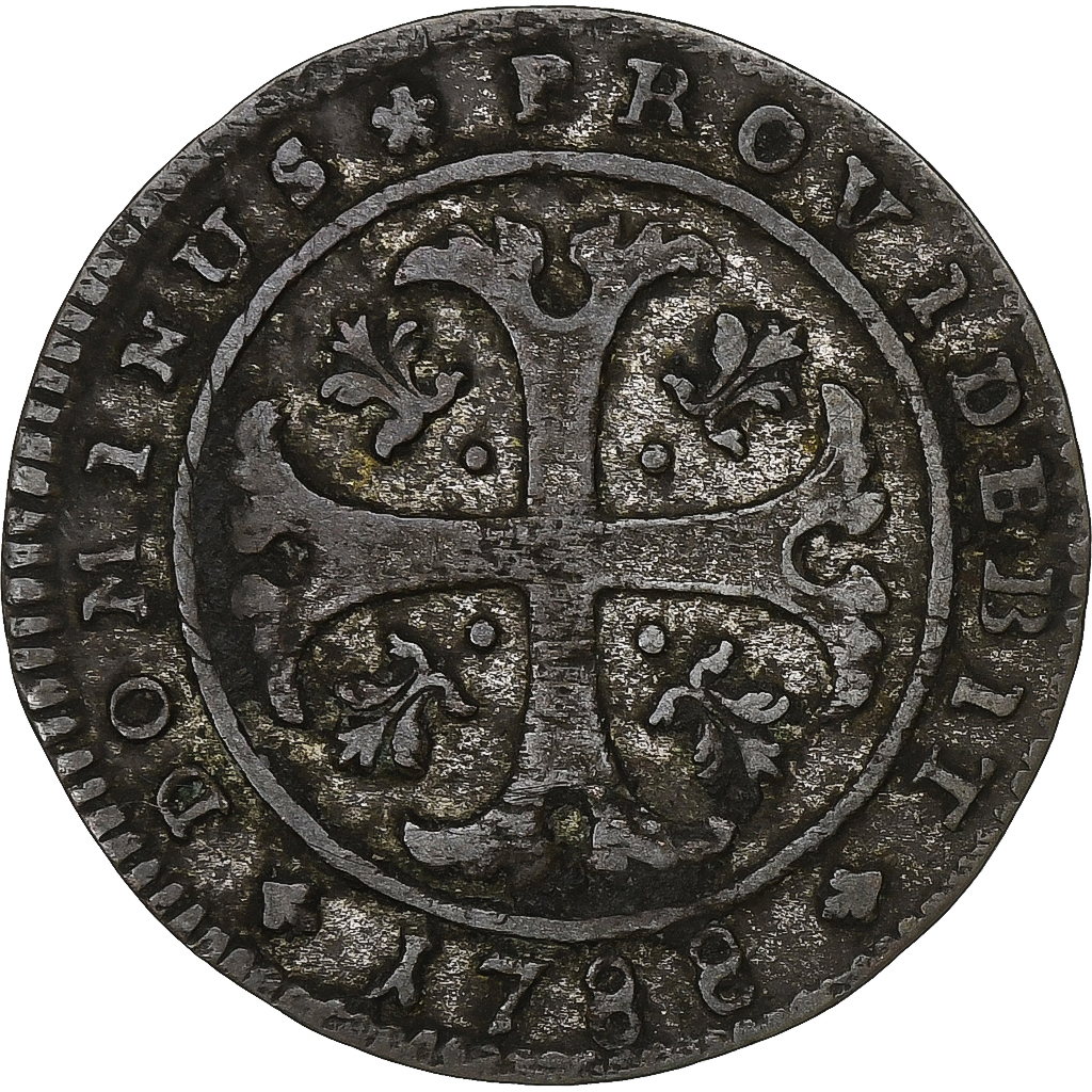 SWISS CANTONS, BERN, 1/2 Batzen, 1788, Bern, Billon, , KM:91