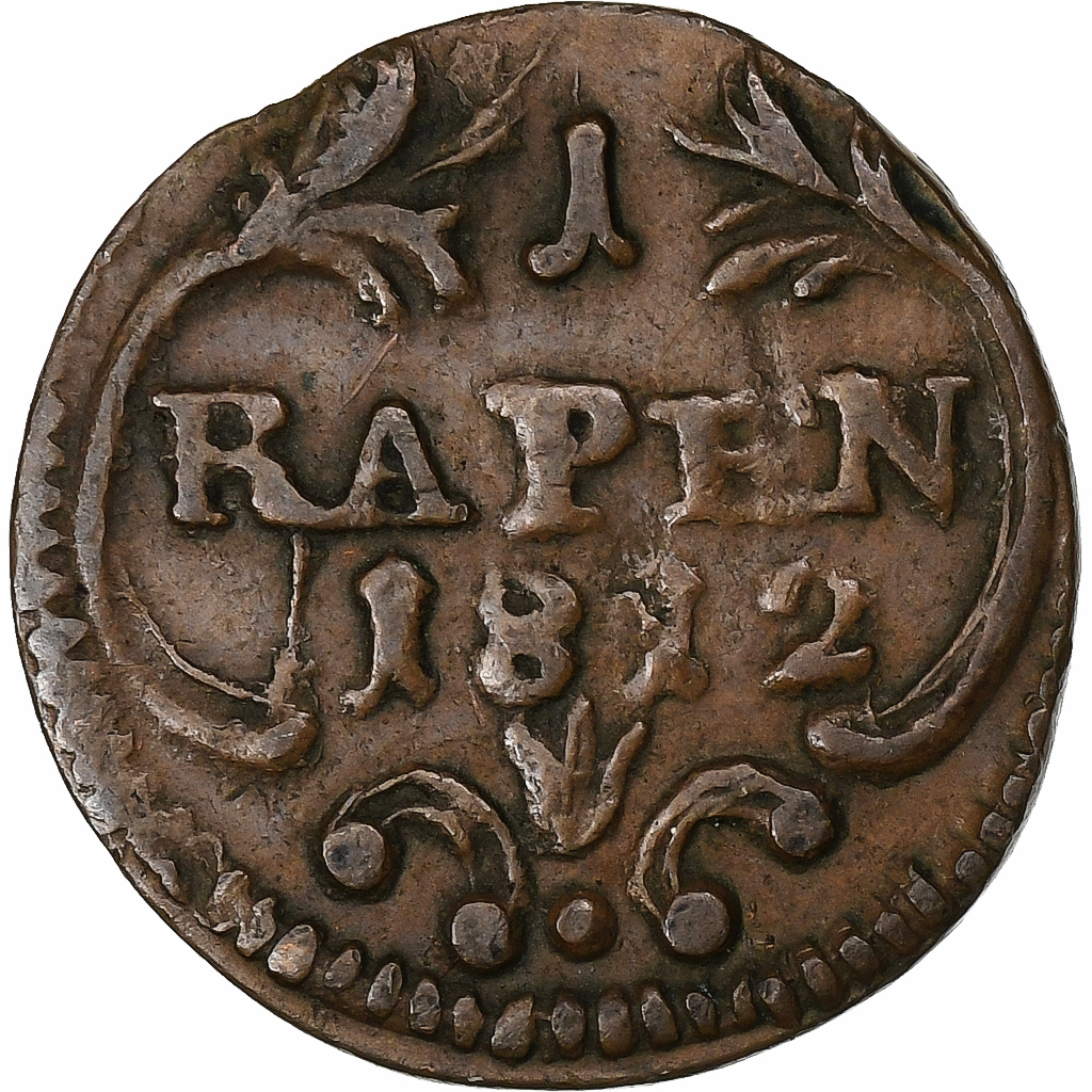 SWISS CANTONS, SCHWYZ, 1 Rappen, 1812, Bern, Copper, , KM:59