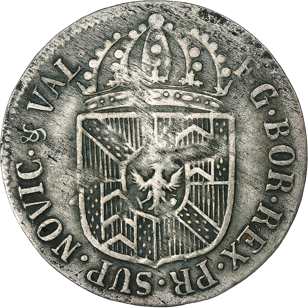 SWISS CANTONS, NEUCHATEL, 1/2 Batzen, 1791, Billon, 