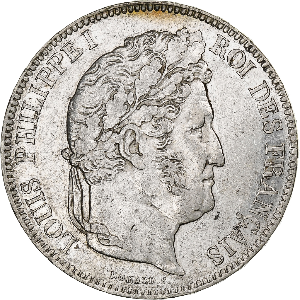 France, Louis-Philippe, 5 Francs, 1833, Lyon, Silver, AU(50-53), Gadoury:678