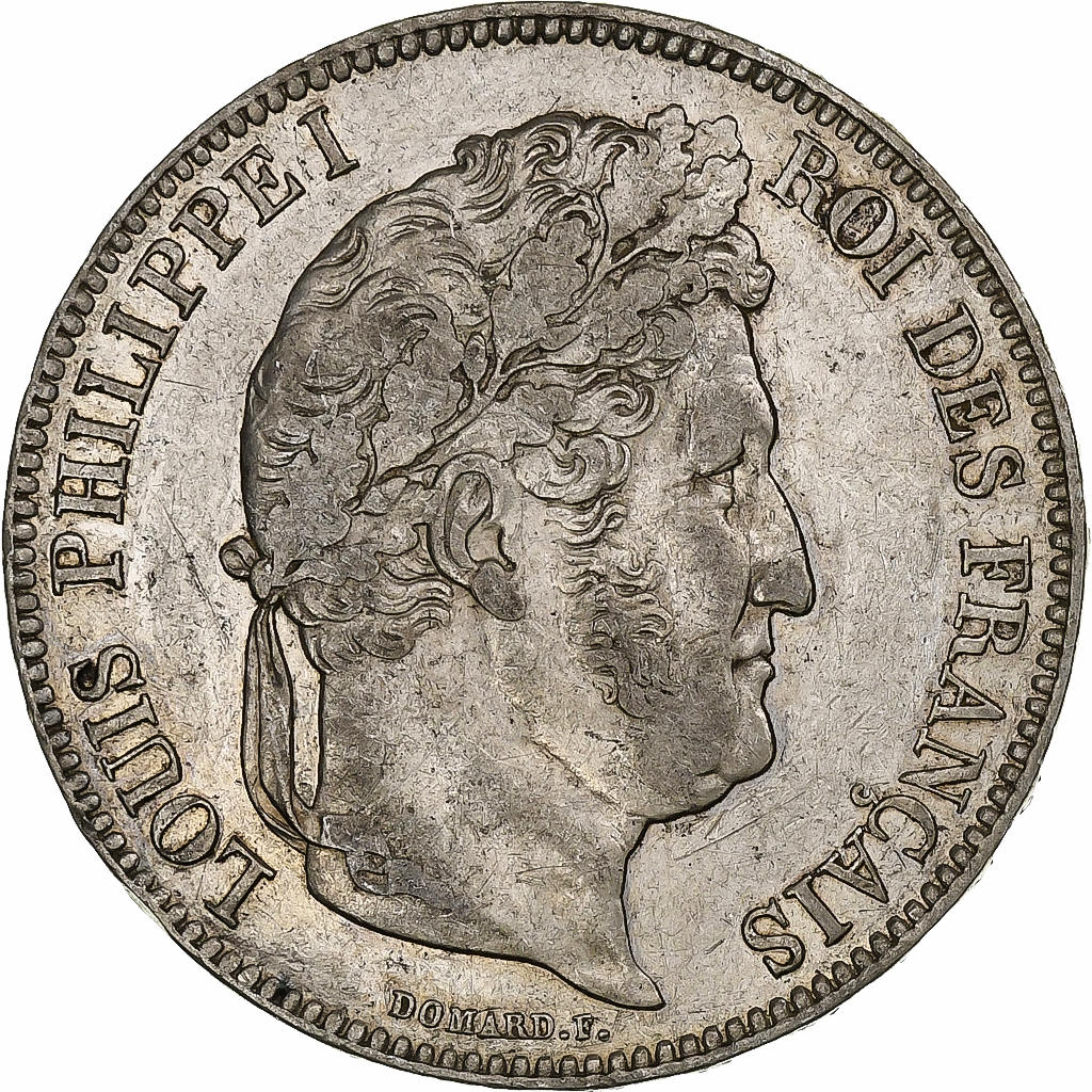 France, Louis-Philippe, 5 Francs, 1834, Bordeaux, Silver, AU, Gadoury:678