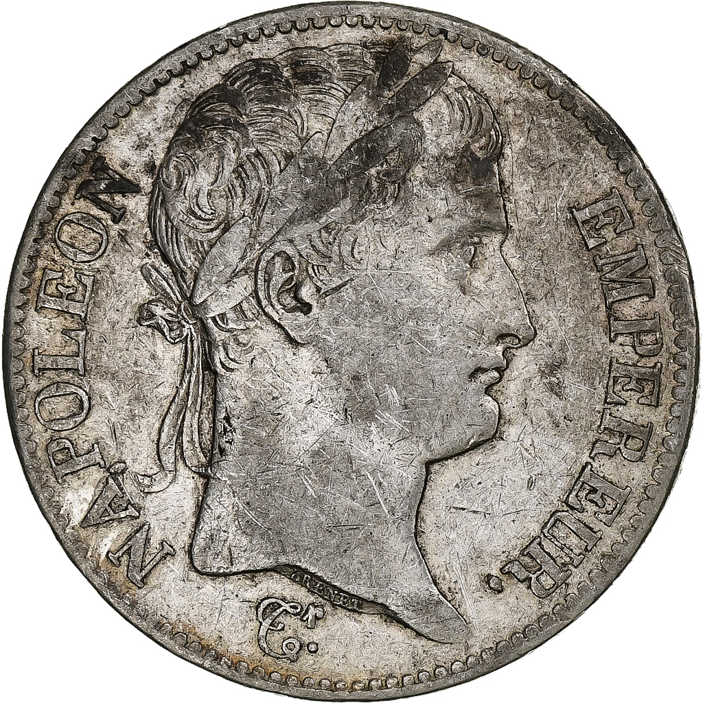 France, Napoleon I, 5 Francs, 1810, Paris, Silver, , Gadoury:584