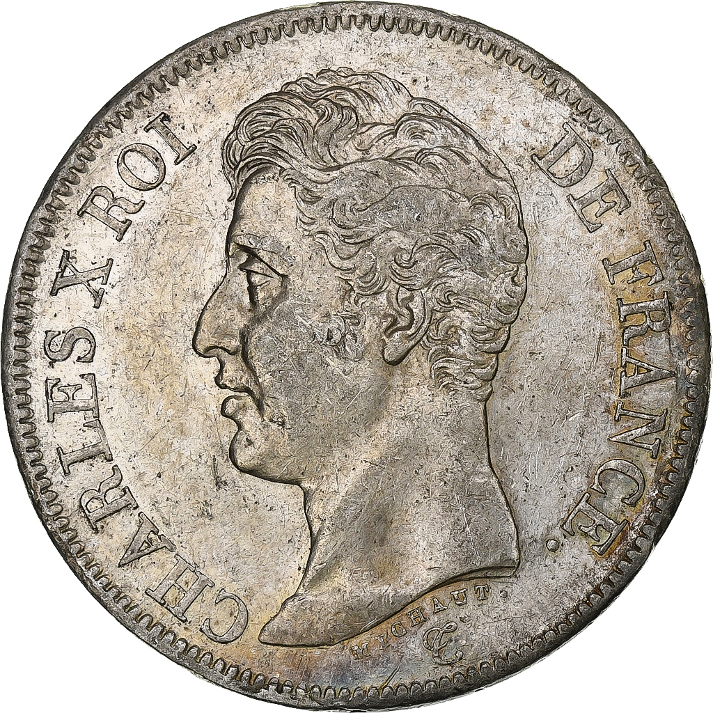 France, Charles X, 5 Francs, 1825, Paris, Silver, , Gadoury:643