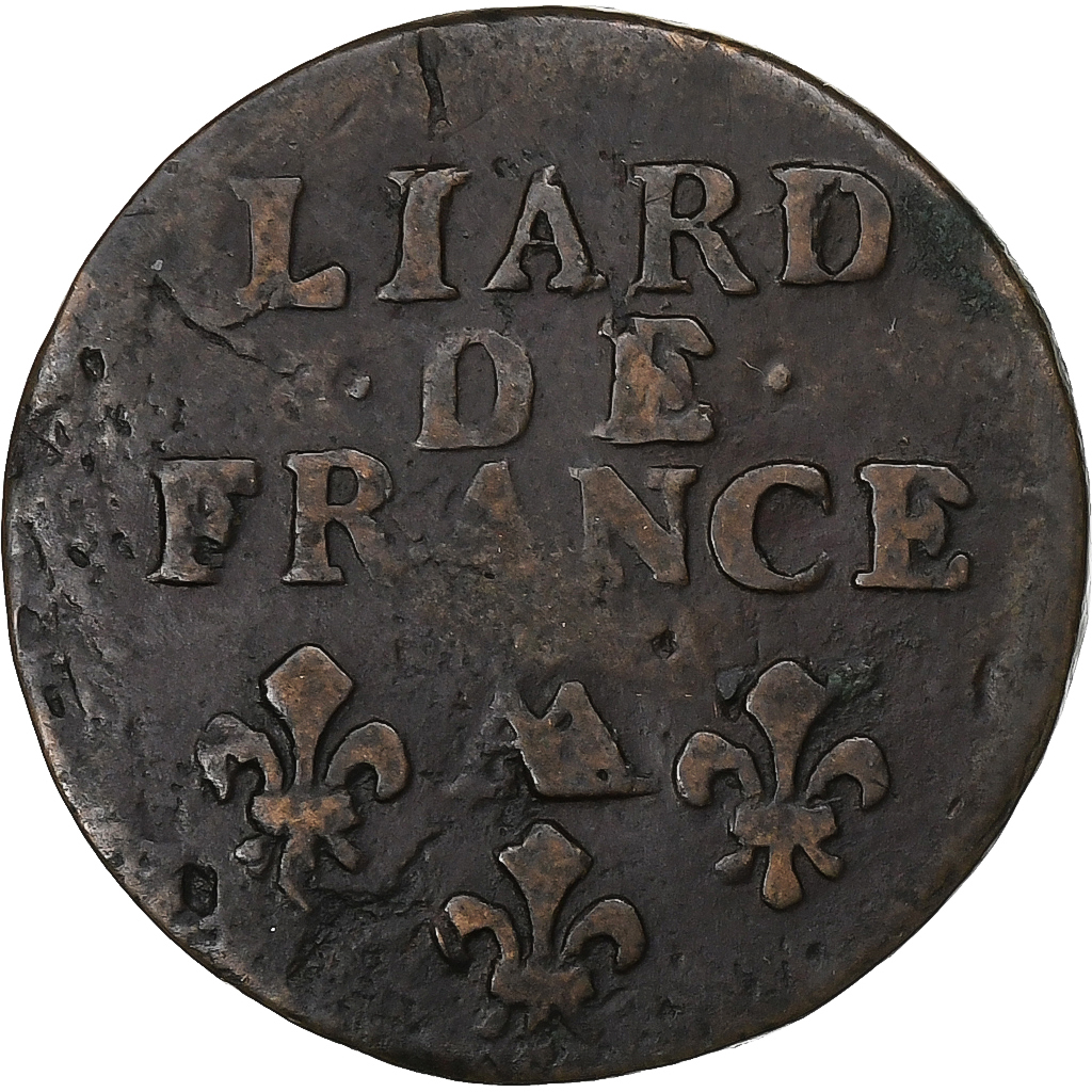 Francia, Louis XIV, Liard, 1697, Metz, Rame, MB, Gadoury:81