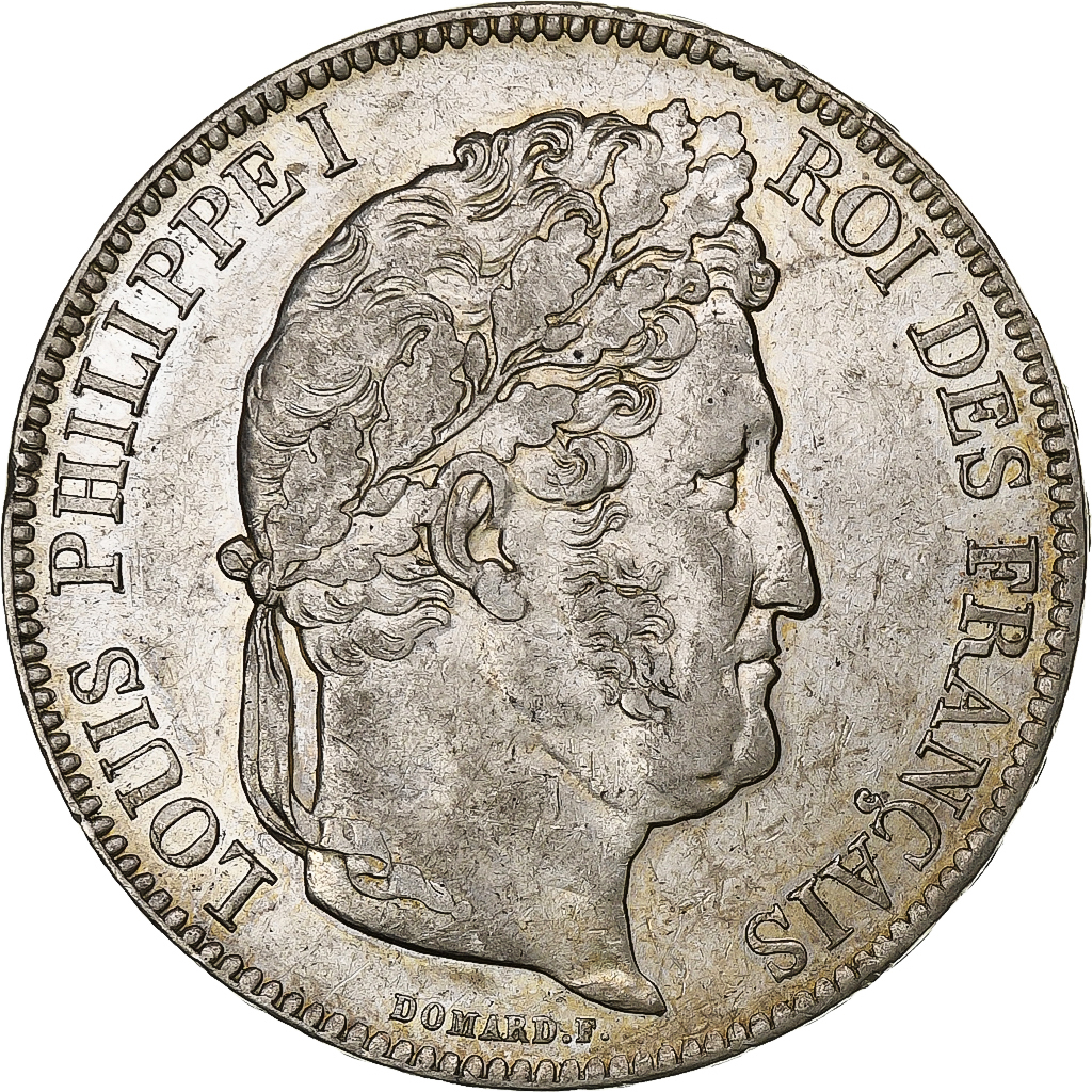 France, Louis-Philippe, 5 Francs, 1840, Rouen, Silver, AU(50-53), Gadoury:678