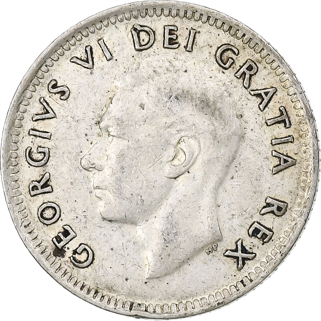 Canada, George VI, 10 Cents, 1951, Ottawa, Silver, , KM:34