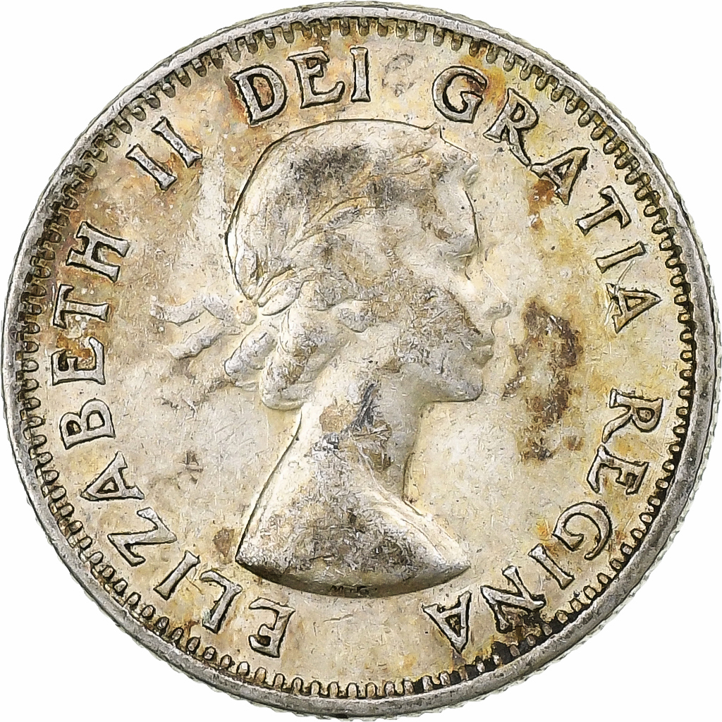 Canada, Elizabeth II, 10 Cents, 1953, Ottawa, Silver, , KM:51