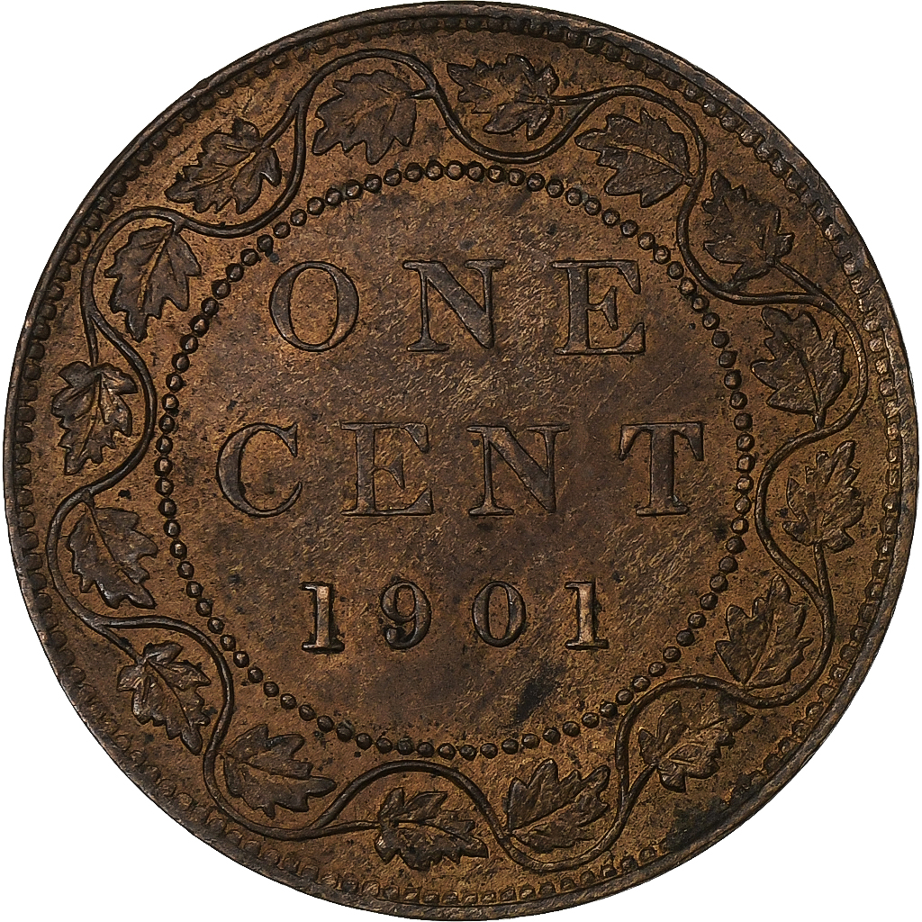 Canada, Victoria, Cent, 1901, London, Bronze, 