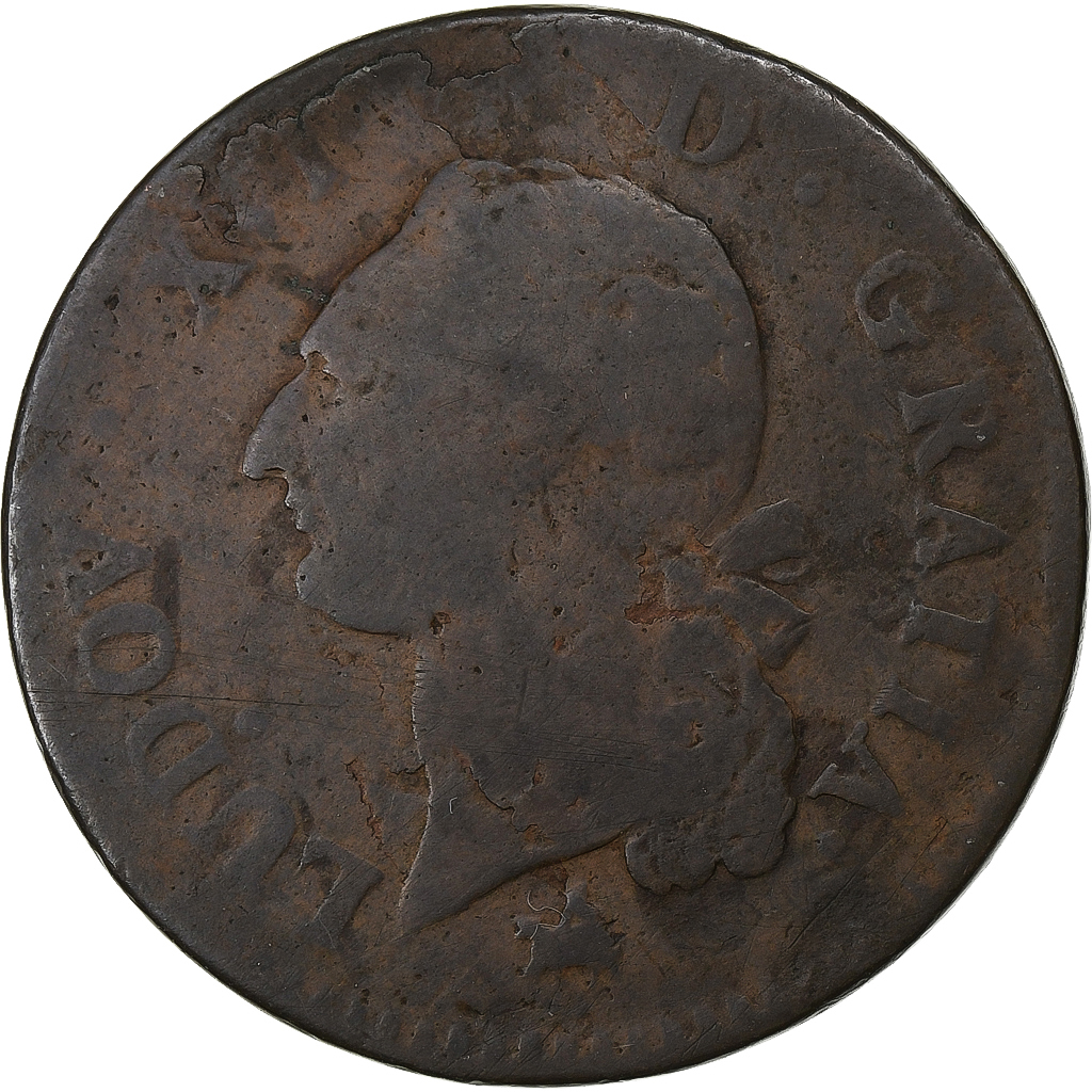 France, Sol, 1791, Rouen, Métal de cloche, 