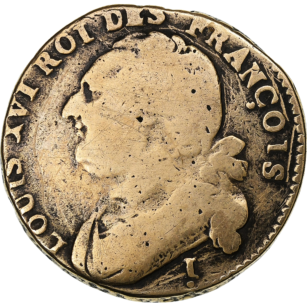 France, 12 deniers françois, 1792 / AN 4, Clermont-Ferrand, Copper, 