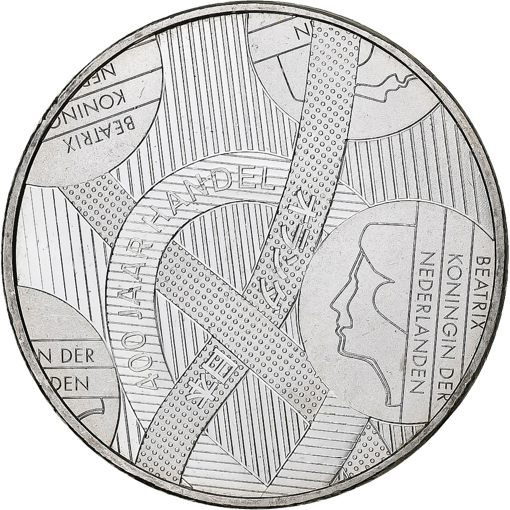 Netherlands, 5 Euros, 400 Anniversary - Trade with Japan, 2009, Utrecht, Silver